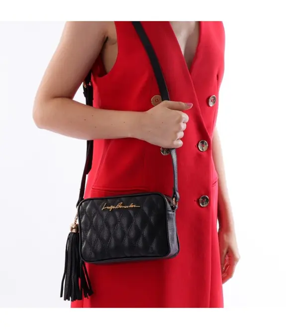 BOLSA PEQUENA ESSENCIAIS LUIZA BARCELOS PRETO