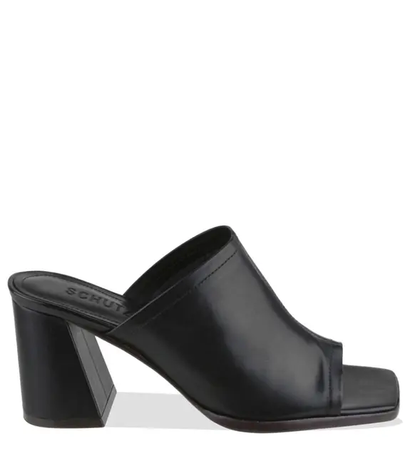 SANDÁLIA SALTO MÉDIO SCHUTZ PRETO
