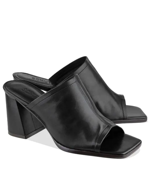 SANDÁLIA SALTO MÉDIO SCHUTZ PRETO