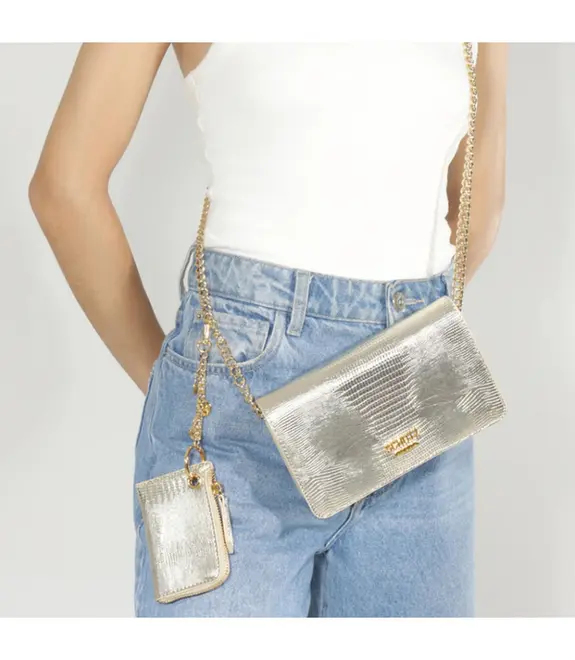BOLSA PEQUENA SOPHIA SCHUTZ DOURADO