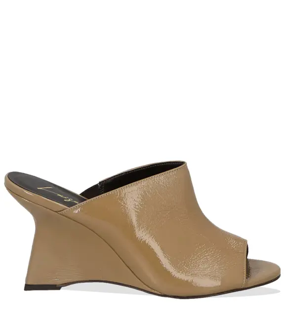 MULE SALTO ALTO ANABELA LUIZA BARCELOS BEGE