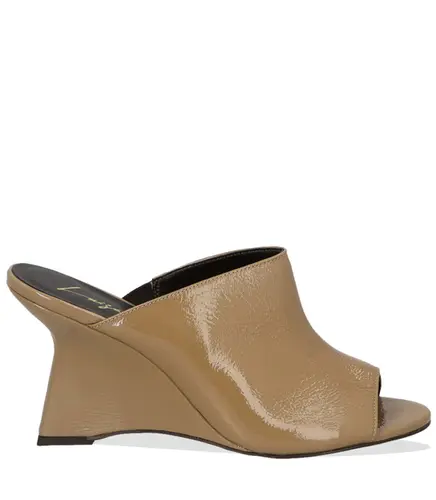 MULE SALTO ALTO ANABELA LUIZA BARCELOS BEGE