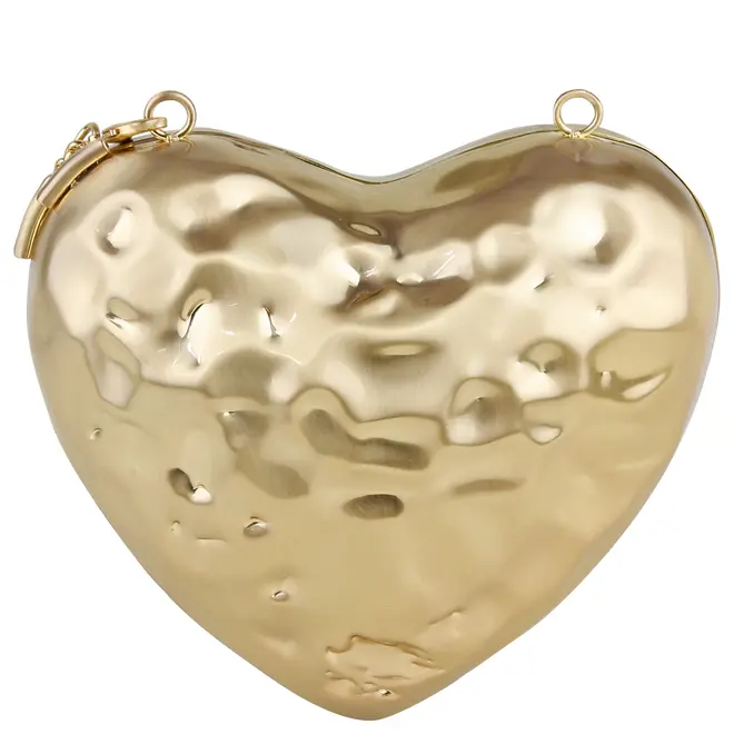 BOLSA PEQUENA HEART BEAT SCHUTZ DOURADO