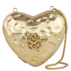 BOLSA PEQUENA HEART BEAT SCHUTZ DOURADO