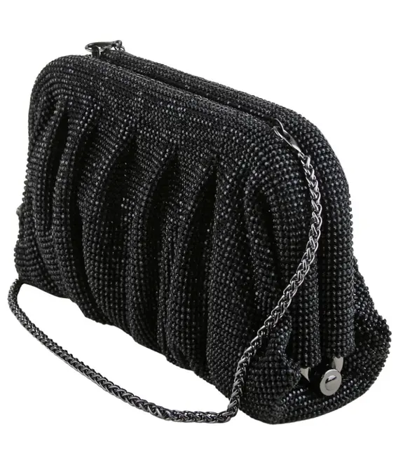 CLUTCH STRASS DAZZLING SCHUTZ PRETO