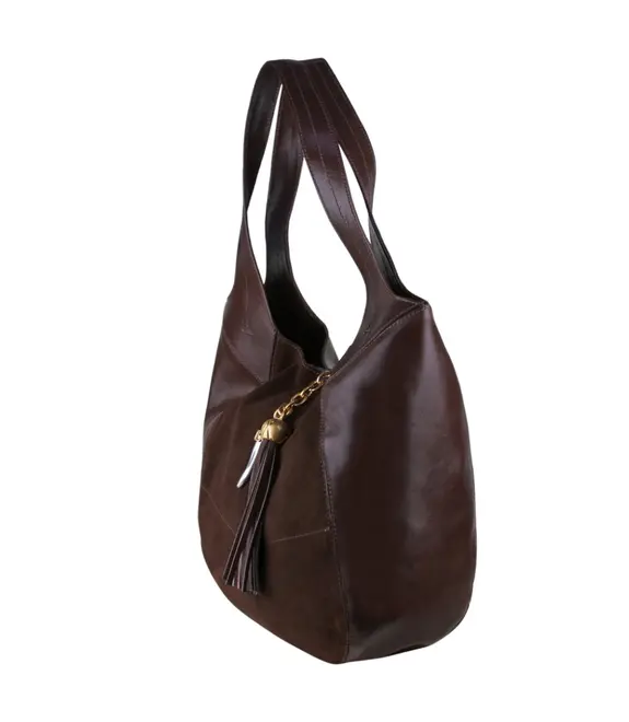 BOLSA GRANDE HOBO AREZZO MARROM