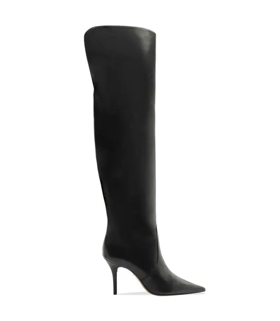 BOTA SALTO ALTO OVER THE KNEE AREZZO PRETO