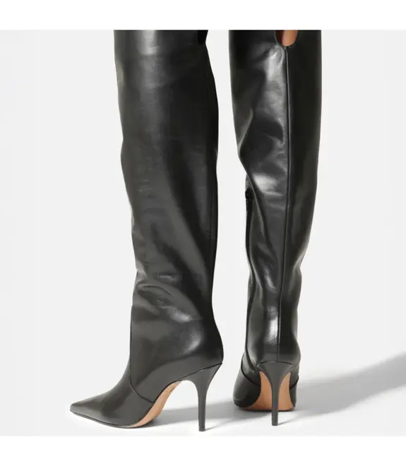 BOTA SALTO ALTO OVER THE KNEE AREZZO PRETO