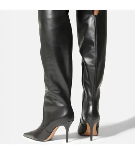 BOTA SALTO ALTO OVER THE KNEE AREZZO PRETO