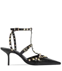 SCARPIN SALTO MÉDIO STUDS MIORLE SCHUTZ PRETO