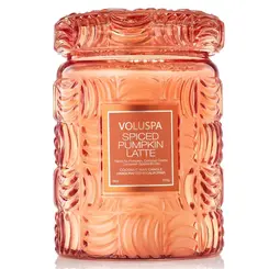 VELA AROMÁTICA VIDRO 100H SPICED PUMPKIN LATTE