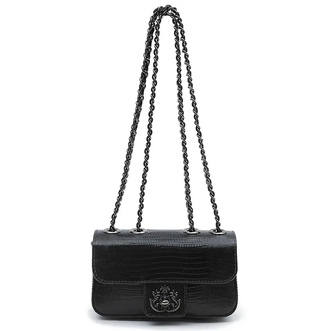 BOLSA PEQUENA ANNE LIZARD ISLA PRETO