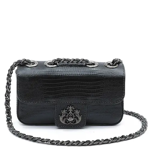 BOLSA PEQUENA ANNE LIZARD ISLA PRETO