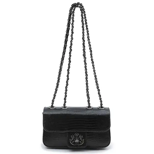 BOLSA PEQUENA ANNE LIZARD ISLA PRETO