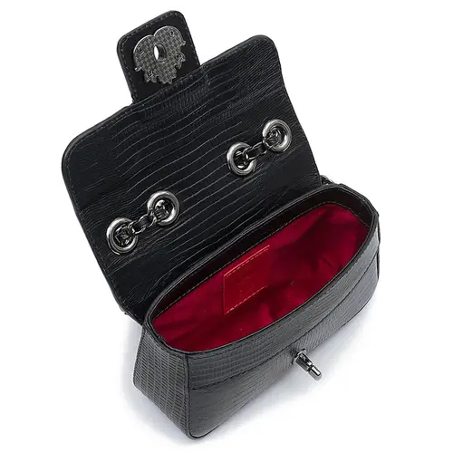BOLSA PEQUENA ANNE LIZARD ISLA PRETO