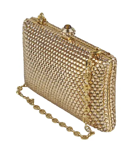 MINI CLUTCH STRASS DONNA BRASIL DOURADO - COM MICROUSO
