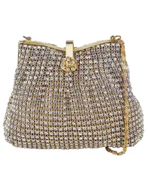 BOLSA PEQUENA STRASS DONNA BRASIL DOURADO - COM MICROUSO