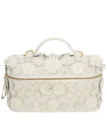 BOLSA PEQUENA VANITY FLORAL LUIZA BARCELOS BRANCO