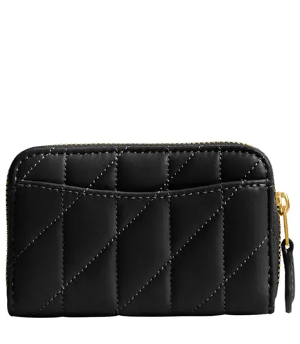 PORTA-CARTÕES COACH NEW YORK SMALL ZIP AROUND PILLOW PRETO