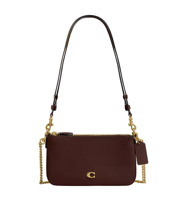 BOLSA COACH NEW YORK AUDREY CROSSBODY MARROM