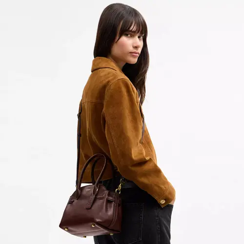 BOLSA COACH NEW YORK SOFT EMPIRE 21 MARROM