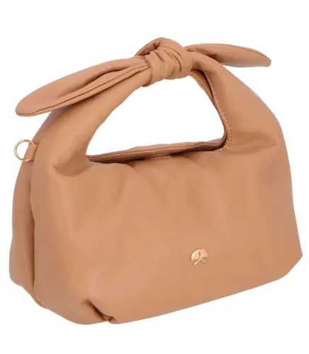 BOLSA MÉDIA HOBO LUIZA BARCELOS BEGE