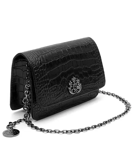 BOLSA CARTEIRA NEW CROCO ISLA PRETO
