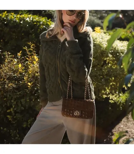BOLSA PEQUENA ANNE TRESSÊ ISLA CARAMELO