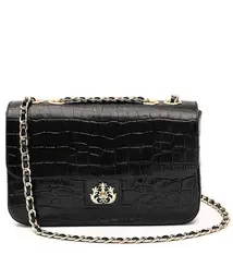 BOLSA ANNE JUMBO MAXI CROCO ISLA PRETO