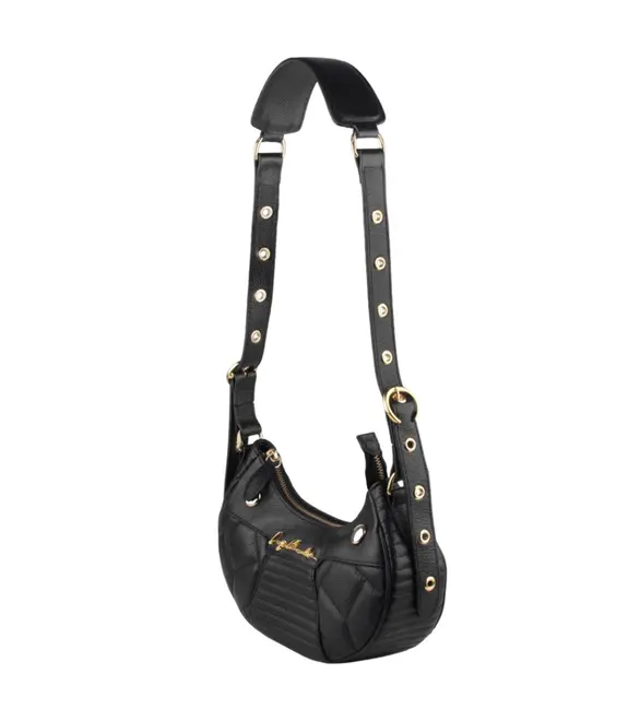 BOLSA PEQUENA BAGUETE LUIZA BARCELOS PRETO