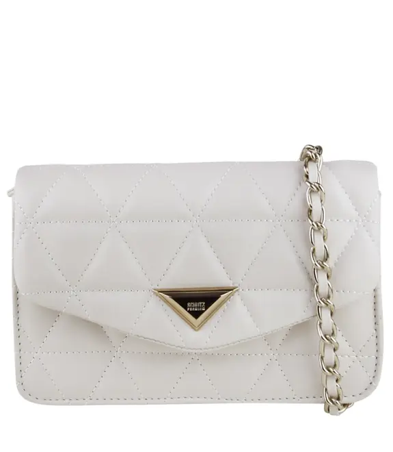 BOLSA MÉDIA MATELASSÊ 944 SCHUTZ BRANCO