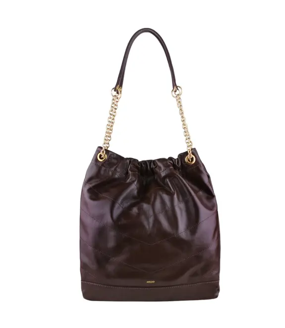 BOLSA MÉDIA HOBO AREZZO MARROM