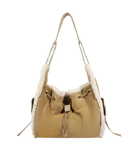 BOLSA HOBO LILIBET FUR SCHUTZ BEGE