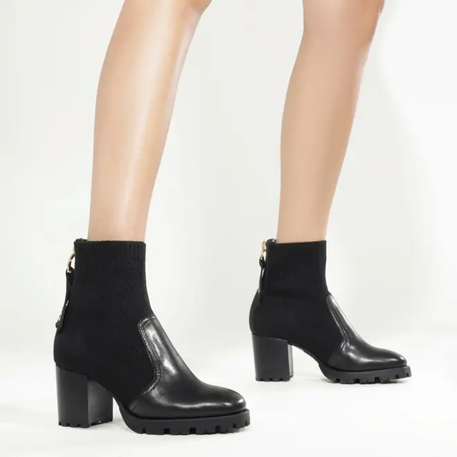 BOTA SALTO BLOCO MÉDIO MARIÁ SCHUTZ PRETO