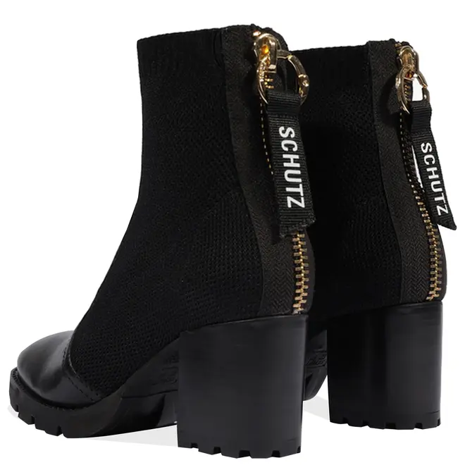 BOTA SALTO BLOCO MÉDIO MARIÁ SCHUTZ PRETO