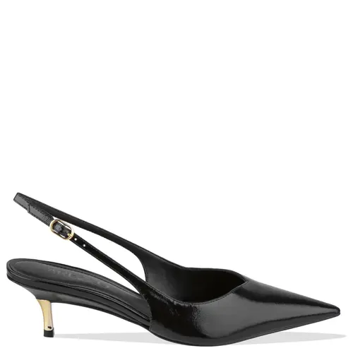 SCARPIN SALTO MÉDIO SLINGBACK AREZZO PRETO