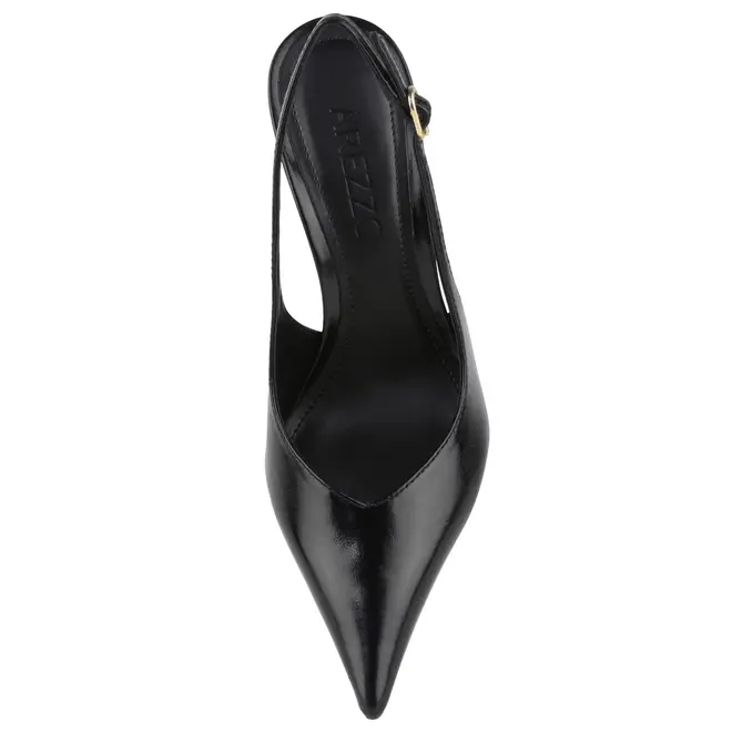 SCARPIN SALTO ALTO SLINGBACK AREZZO PRETO