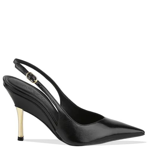 SCARPIN SALTO ALTO SLINGBACK AREZZO PRETO