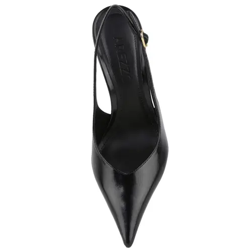 SCARPIN SALTO ALTO SLINGBACK AREZZO PRETO