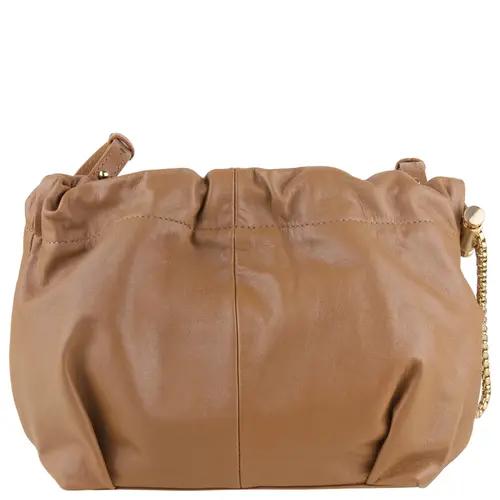 BOLSA PEQUENA BUCKET SCHUTZ CARAMELO
