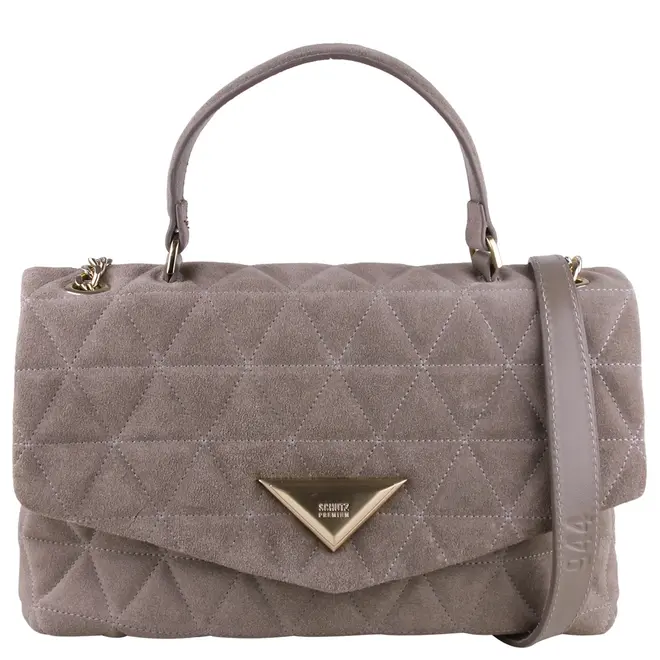 BOLSA MÉDIA MATELASSÊ SCHUTZ CINZA