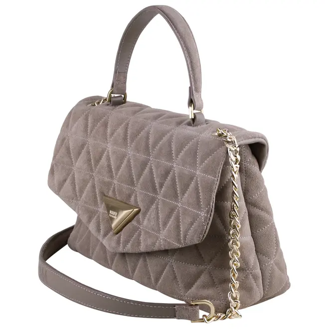 BOLSA MÉDIA MATELASSÊ SCHUTZ CINZA