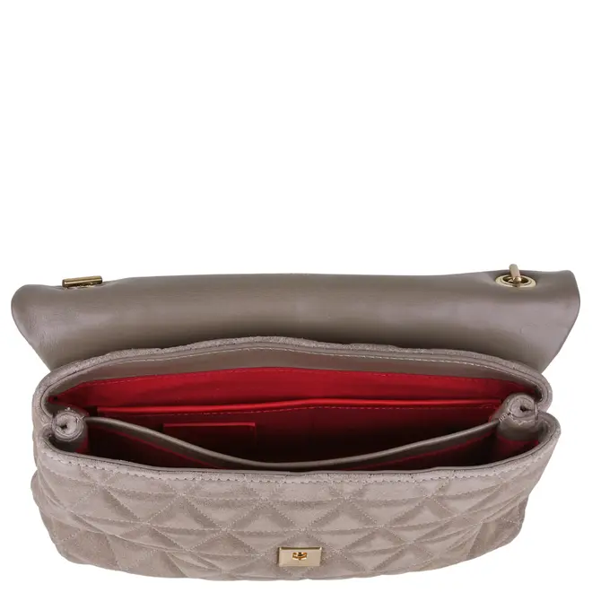BOLSA MÉDIA MATELASSÊ SCHUTZ CINZA
