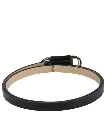 CINTO FINO CROCO BENTANA PRETO