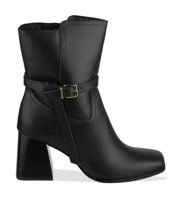 BOTA SALTO MÉDIO LUIZA BARCELOS PRETO