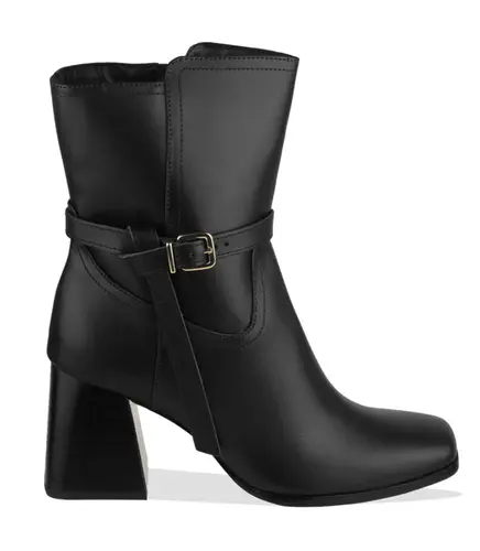 BOTA SALTO MÉDIO LUIZA BARCELOS PRETO