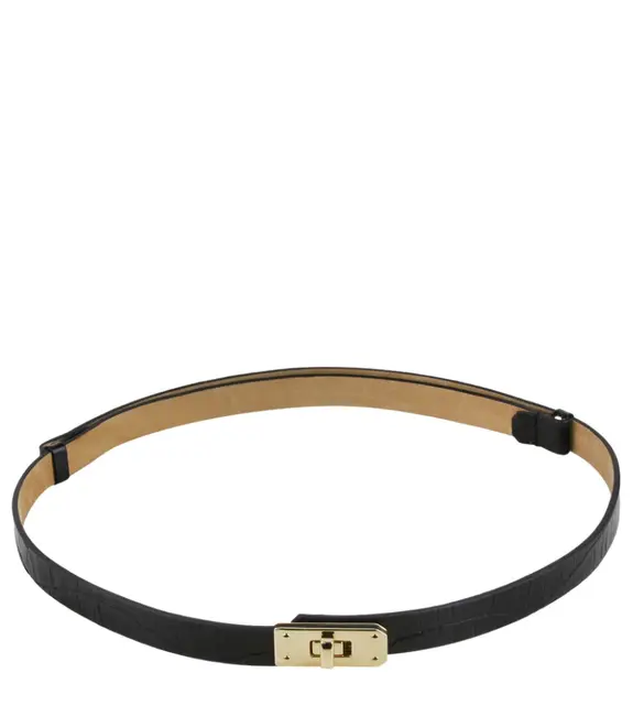 CINTO AJUSTÁVEL CROCO BENTANA PRETO