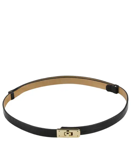 CINTO AJUSTÁVEL CROCO BENTANA PRETO