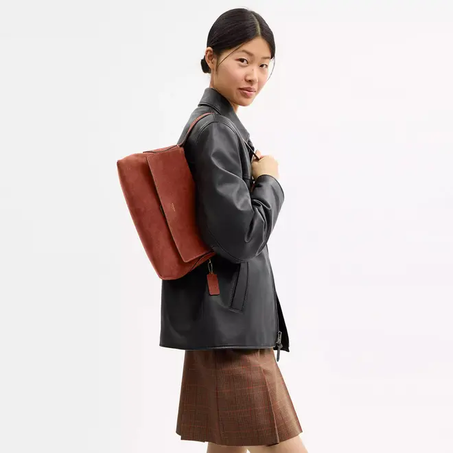 BOLSA COACH NEW YORK CHELSEA SHOULDER 30 MARROM