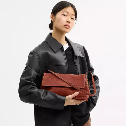 BOLSA COACH NEW YORK CHELSEA SHOULDER 30 MARROM